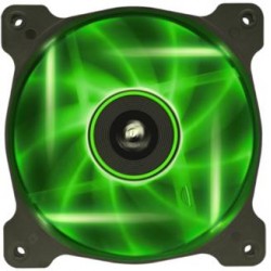 Corsair Co-9050027-Ww Sp140 Led - Green ; 140x140x25mm Sleeve Bearing 7 Blades 1440rpm 29.3dba 49.49cfm 1.17 Mm/H2o Static Pressure
