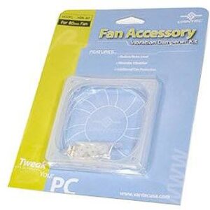 Vantec Vdk-92 92mm System Fan Vibration Dampener Kit Clear - Ultra-Light Silicon Gel To Reduce Noises