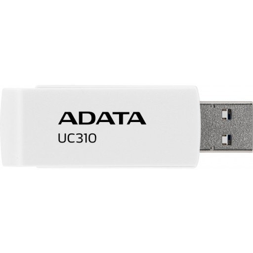 Adata Uc310 128gb White - Usb3 Flash Drive ( Usb2.0 Backwards Compatible ) Swivel Capless Design Usb3.0 Read : 100 Mb/Sec 58x20x13mm Support Linux Mac Os Support Free Ostogo + Ufdtogo + 60days Trial Norton Internet Security - 5 Years Warranty