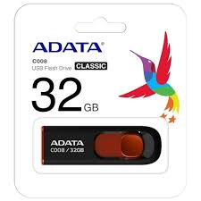Adata 32gb C008 Black Usb2.0 Flash Drive