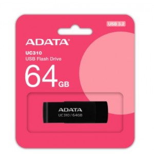 Adata Uc310 64gb Black - Usb3 Flash Drive ( Usb2.0 Backwards Compatible ) Swivel Capless Design Usb3.0 Read : 100 Mb/Sec 58x20x13mm Support Linux Mac Os Support Free Ostogo + Ufdtogo + 60days Trial Norton Internet Security - 5 Years Warranty