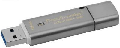 Kingston Dtlpg3/16gb Datatraveler Locker Plus G3 - With Personal Security ( Hardware Encryption And Password Protection ) - Usb3.0 ( Usb2.0 Backwards Compatible ) Read/Write : 135/20 Mb/Sec 16gb Flash Drive With Hardware-Based Encryption 2-Zones 61x1