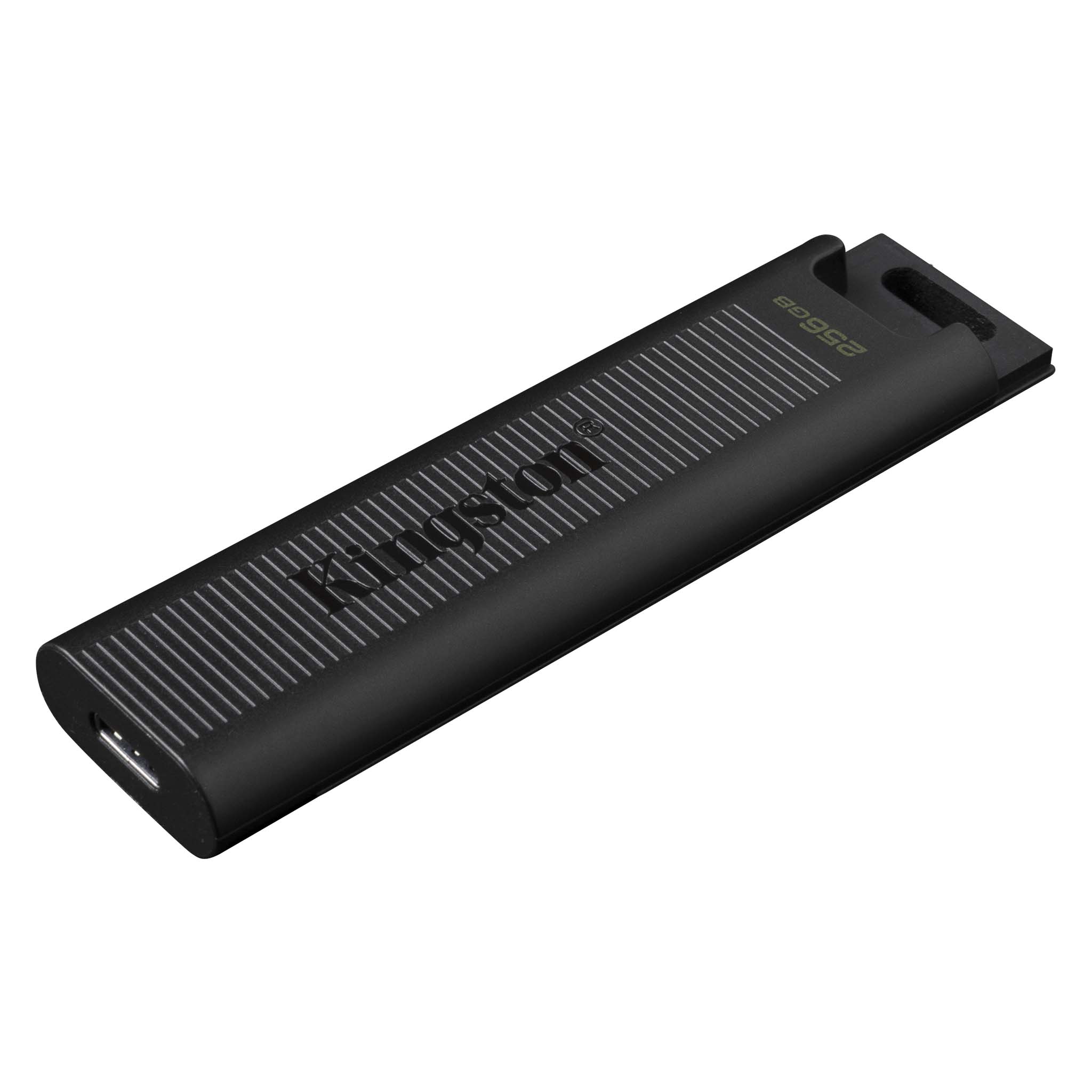 Kingston Dtkn/256gb Datatraveller Kyson - Metal Housing With Capless Design Usb3 Gen1 Type-A ( Usb2.0 Backwards Compatible ) 256gb Flash Drive With Solid Lanyard Loop Read/Write : 200/60 Mb/Sec 59.4x19x10mm Support Linux Mac Os - 5 Years Warranty