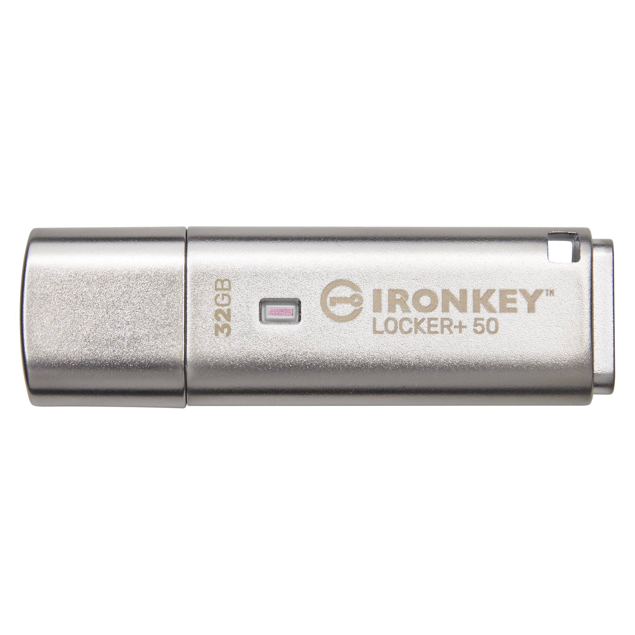 Kingston Ikkp200/32gb Ironkey Keypad 200 32gb Usb3 Type-A ( Usb3.0/2.0 Backwards Compatible ) Flash Drive With Hardware-Secured Lock ( With Customizable 10x Digit Numeric Combination Lock ) Auto-Lock When Removed From Host Device Drive Locks Down And