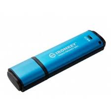 Kingston Ikvp50/64gb Ironkey Vault Privacy 50 Series Usb3 Type-A Flash Drive Fips 197 Certified & Xts-Aes 256-Bit Hardware Encryption Multi-Password Option (Admin User And One-Time Recovery) Locally Managed For Small And Medium Businesses Rugged