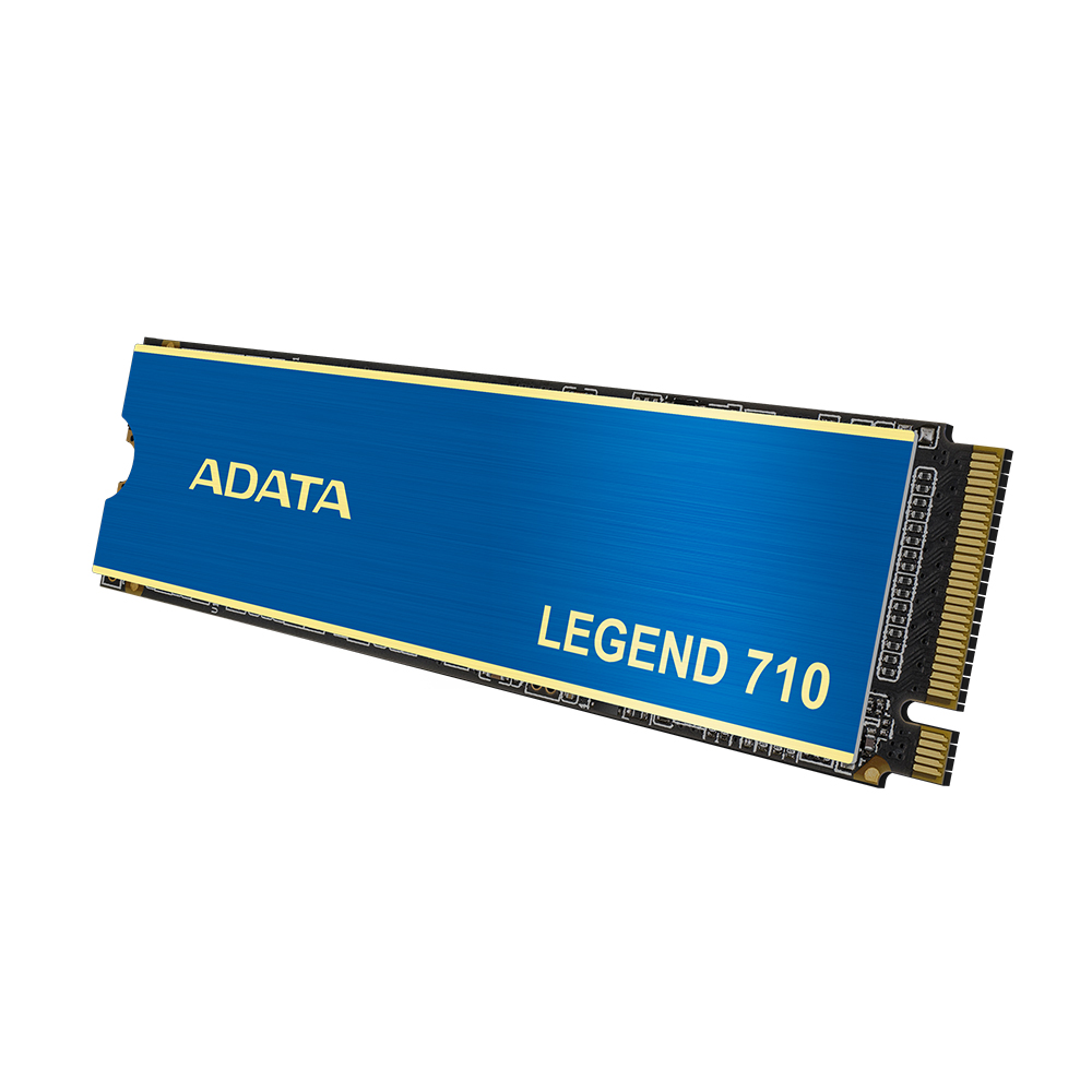 Adata Aleg-710-512gcs 500gb Legend710 Series ( With Removable Aluminum Heatsink ) - Ngff ( M.2 ) 3d Qlc Ssd With Nvme Pcie Gen3 X4 Mode Type 2280 -22x80x3.13mm (Single Sided) Supports Hmb (Host Memory Buffer) With Srt+Rst+256bit Aes Encryption Realtek