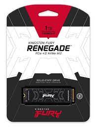 Kingston Sfyrs/1000g 1000gb/1tb Gen4x4 Fury Renegade Series With Aluminum Heat Spreader - Ngff(M.2) 3d Tlc Ssd With Nvme Pcie (Gen4.0) X4 Mode Ssd Type 2280 -23x80x2.21mm Phison Ps5016-E18 Controller ( Quad-Cores / 8-Channel ) With 1gb Ddr4 Cache Ldpc