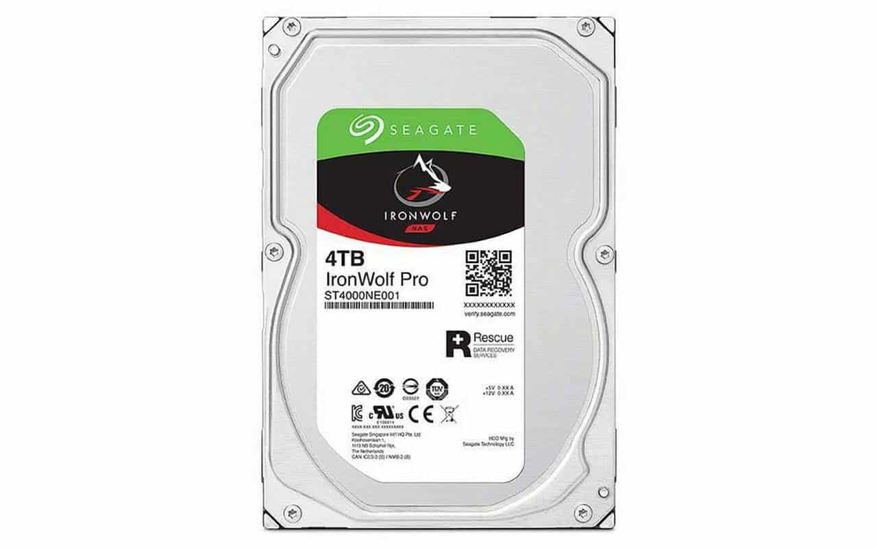 Seagate St4000ne0025 / St4000ne001 Enterprise Nas Hdd ( Ironwolf Pro ) Designed For Multi-Bay Nas Systems With Power Balance + Acutrac Technology Hot-Plug Support Design For Raid 4000gb/4tb Sata6g 128mb Cache 7200rpm Sustained Data Rate - 216mb/Sec