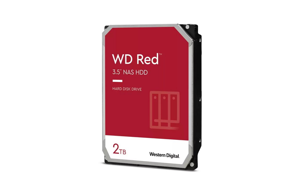 Western Digital Red+ (Plus) For Nas Wd20efzx 2000gb/2tb 5400rpm 128mb Cache Sata6g 3d Active Balance Plus Support 8x Drive Bays 180tb/Year 1m Mtbf Sustained Data Rate - 175mb/Sec - 3 Years Warrenty