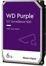 Western Digital Purple For Surveillance Wd63purz 6000gb/6tb 5400rpm 256mb Cache Sata6g Allframe Technology + Wdda Proactive Storage Management Cameras/Drive Bays Supported : 64/16 180tb/Year 1m Mtbf Sustained Data Rate - 175mb/Sec - 3 Years Warrenty