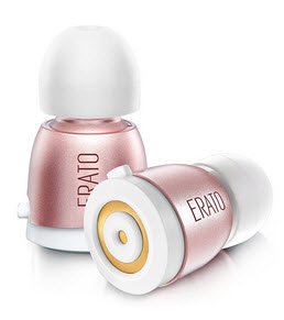 Erato Wireless Apollo 7s White+Rose Gold In-Ear Earphone+Mic - Qualcomm Aptx Certified Ipx5 Water And Sweat Proof Built-In Mems Mic With Noise Reduction 5.8mm Graphene Driver 4g Ultra Light Weight Single-Touch Multifunction Control Button 3hr Play T