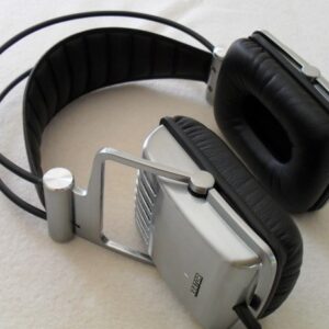 Krator Dione C-1140s Silver Hi-Fi Headphones - Full Aluminum Brushed Housing 40mm Neodymium Unit Driver With Noise Isolation Ergonomic Open-Style Suspension Headband Ventilation Ear-Cushion With 3.5 / 6.3mm Gold-Plated Plug - With Storage Pouch