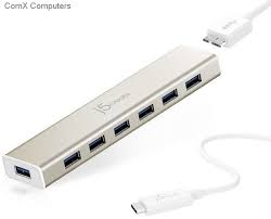 J5 Create Jch377 U3.1 Type-C-> 7x Usb Type-A Usb Hub