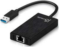 J5 Create Juh470 3x Usb3.0 Hub 5gbps ( Usb2.0 Backwards Compatible ) + Lan ( Gigabit ) Ideal For Desktop Or Notebook 44x91x19mm + 145mm Cable Aluminum Housing With Black Color Usb-Powered ( No Ac-Adapter )