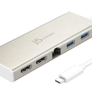 J5 Create Jup3565v 3 Port Travel Charger (2x Usb Type-C+ 1x Usb Type-A) 65w Power Delivery