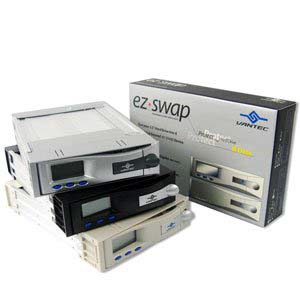 Vantec ( Oem By Icydock ) Ez-Swap Mrk-102fd*C White/Beige Aluminum Inner Tray With Lcd ( Hdd Access Alarm Fan Failure Overheating Hdd Master/Slave ) For Ide Hdd - Compatible With Icydock Mb452uk Mb123ak Mb122akgf