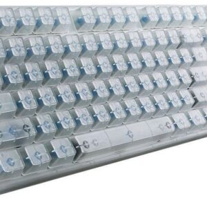 Coolermaster Sgk-6020-Tpcl1 Masterkeys Pro-L Crystal Edition - Cherry Mx Blue - Transparent Mechanical Gaming Keyboard