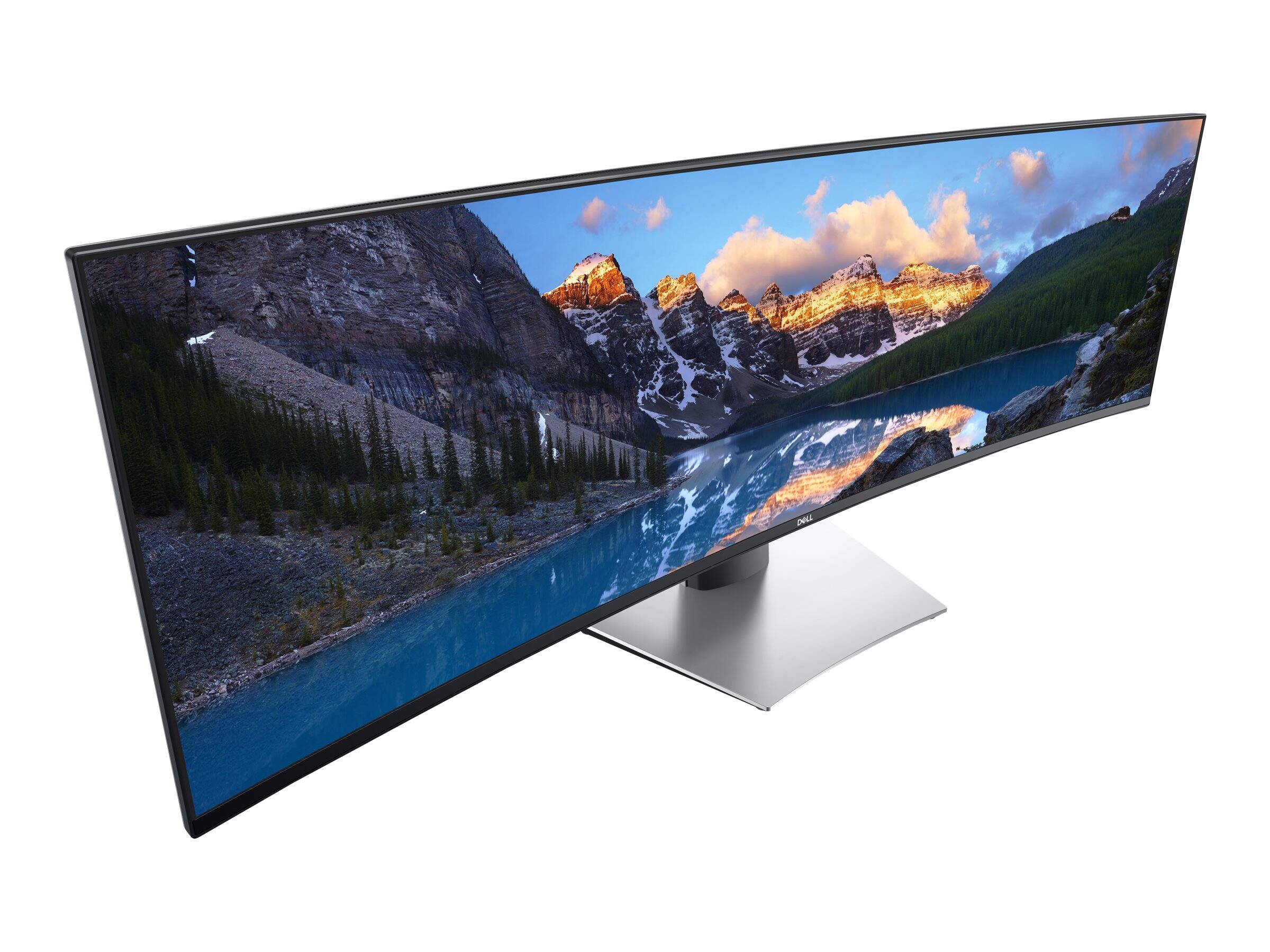 Dell 210-Argk U4919dw 49" Curved ( 3800r Curvature ) - 1073.7million Display Colors - With Ips Technology ( True 178 Wide Viweing Angle + Real Color ) Support Pbp 99% Srgb Color Gamut Delta-E≪2 Color Accuracy 3-Way Adjustable Stand ( Tilt+ He