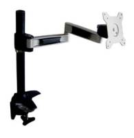 Aavara Ti110 Flip Mount For 1x Lcd - Grommet Base Support Extended Pole For Extra Lcd With 1 Arm / 2 Joints Ideal For Pos Application - 20 Tilt & Swivel Angle Adjustable 90 Rotation Pivot For Landscape Or Portrait Height Adjustable With Expertor