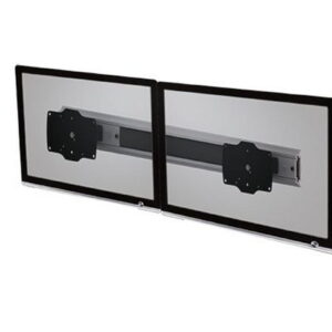 Aavara V8822 Wall-Mount Column Rail System For 2x Display ( Vertical Or Horizontal Position Adjustable ) - Aluminum Alloy 1 Jointed Pivot Points +/-15 Tilt +/-20 Swivel Automatic Safety Lock With Expertorque Technology With Smart Cable Management