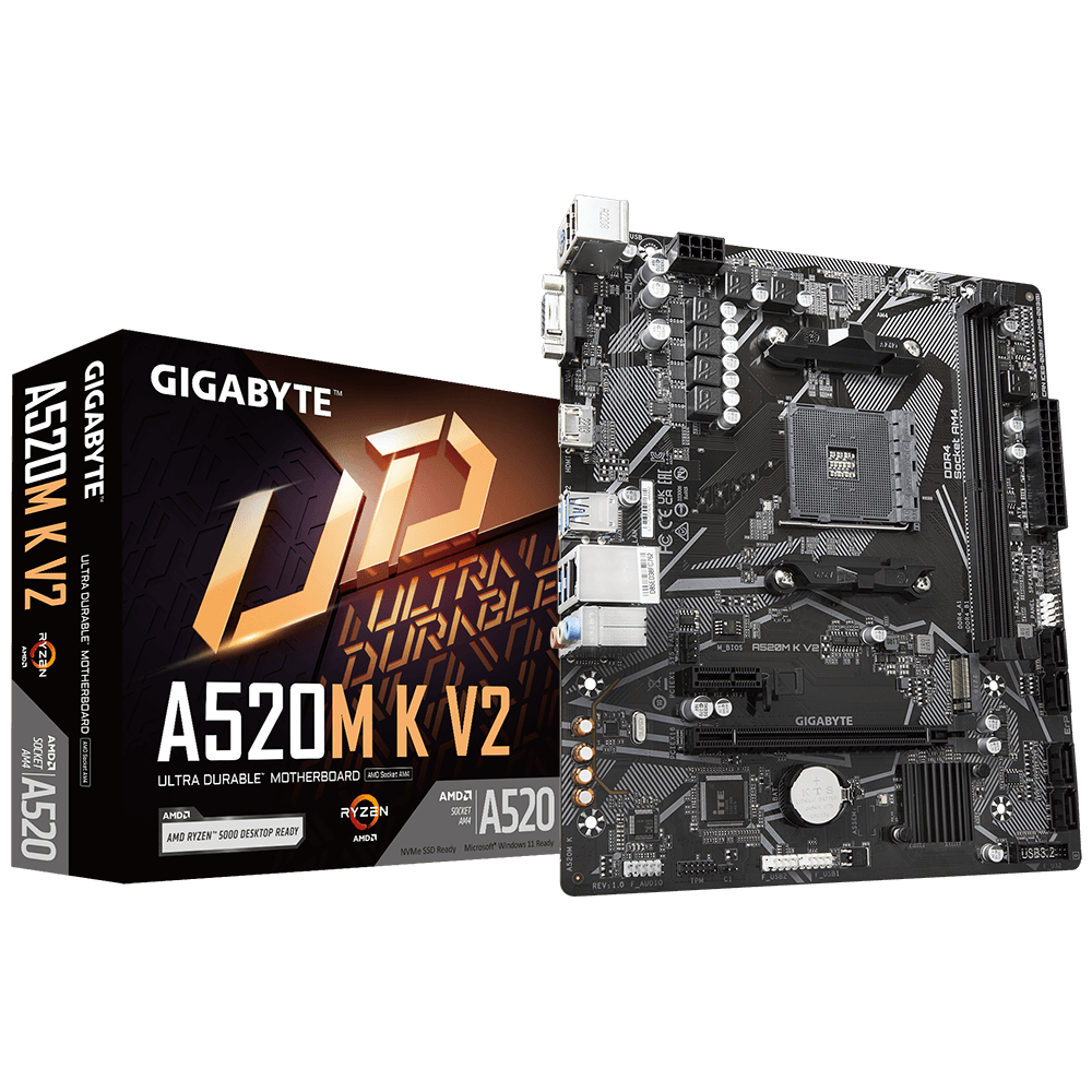 Gigabyte A520m-K V2 Amd Am4 Motherboard