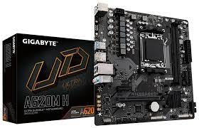 Gigabyte A620m H : Amd Am5 Mb - With 5+2+2 Phase Digital Vrm Addressable Led Strip Support On-Board Multi-Key Buttons 2x Copper Pcbs Design Mosfet Heatsinks Smartfan6 With 5x Temperature Sensors + 3x Hybrid Fan Headers- Amd A620 Chipset 2x Dual Chann