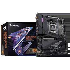 Gigabyte B650 Aorus Pro Ax + Wifi : Amd Am5 Mb - With 16+2+1 Phase Digital Vrm Aluminum I/O Cover With 8mm Heatpipe Addressable Led Strip Support On-Board Multi-Key Buttons 2x Copper Pcbs Design With Extra Noise Detection Hardware Monitoring Mosfet