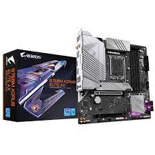 Gigabyte B760m Aorus Elite Ddr5 + Wifi : All-In-One Lga1700 Alder Lake Mb - With 12+1+1 Phase Digital Vrm Hybrid Core Optimization Pre-Mounted I/O Shield With Thermal Armor + Rgb Fusion 2.0 With On-Board Rgb Display ( Multi Zones ) Addressable Led Str