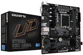 Gigabyte B760m D2h Ddr4 : All-In-One Lga1700 Alder Lake Mb - With 6+2+1 Phase Digital Vrm Hybrid Core Optimization Addressable Led Strip Support On-Board Buttons ( Reset + Q-Flash ) 2x Copper Pcbs Design Smartfan6 With 4x Temperature Sensors + 3x Hyb