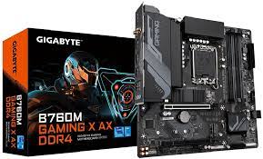 Gigabyte B760m Gaming X Ax Ddr4 : All-In-One Lga1700 Alder Lake Mb - With 8+1+1 Phase Digital Vrm Hybrid Core Optimization Pre-Mounted I/O Shield With Thermal Armor + Rgb Fusion 2.0 With On-Board Rgb Display ( Multi Zones ) Addressable Led Strip Suppor