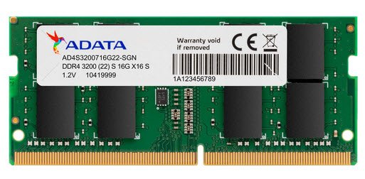 Adata D4s3200?16g D4 Nb 16gb 3200mhz Memory Module