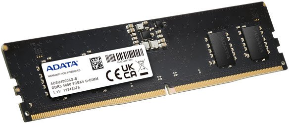 Adata Ad5u48008g Ddr5 8gb 4800mhz Cl40 Desktop Memory Module