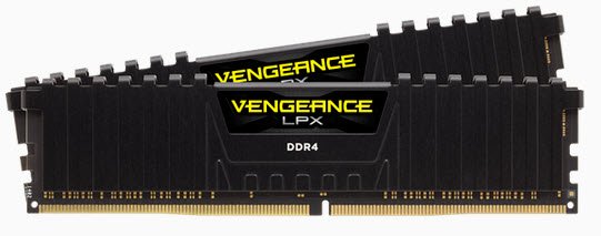 Corsair Cmk64gx4m2a2400c16 Vengeance Lpx With Black Low-Profile Heatsink With 8-Layer Pcb 32gb X 2 Kit - Support Intel Xmp ( Extreme Memory Profiles ) Ddr4-2400 ( Pc4-19200) Cl16 1.2v - 288pin - Lifetime Warranty