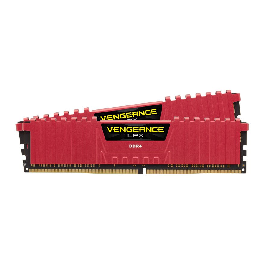 Corsair Vengeance Lpx Red (Cmk8gx4m2a2666c16r) 16 GB (4x 4gb) Ddr4 2666mhz CL16 Desktop Gaming Memory Module Kit
