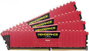 Corsair Cmk16gx4m4a2666c16r Vengeance Lpx With Red Low-Profile Heatsink With 8-Layer Pcb 4gb X 4 Kit - Support Intel Xmp ( Extreme Memory Profiles ) Ddr4-2666 ( Pc4-21300) Cl16 1.2v - 288pin - Lifetime Warranty