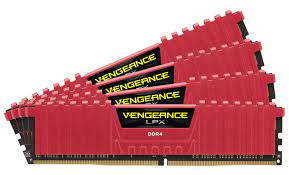 Corsair Vengeance Lpx Red (Cmk16gx4m4b3466c16r) 16gb (4x 4gb) 3466mhz Ddr4 CL16 Desktop Gaming Memory Module Kit