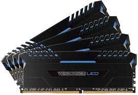 Corsair Cmu32gx4m4c3000c15b Vengeance Led ( Blue Led ) - Black Heatsink 8gbx4 Dual Kit - With 8-Layer Pcb Support Intel Xmp ( Extreme Memory Profiles ) Ddr4-3000 ( Pc4-24000) Cl15 1.35v - 288pin - Lifetime Warranty