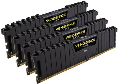 Corsair Cmk32gx4m4c3000c16 / Cmk32gx4m4d3000c16 Vengeance Lpx With Black Low-Profile Heatsink With 8-Layer Pcb 8gb X 4 Kit - Support Intel Xmp ( Extreme Memory Profiles ) Ddr4-3000 ( Pc4-24000) Cl16 1.35v - 288pin - Lifetime Warranty