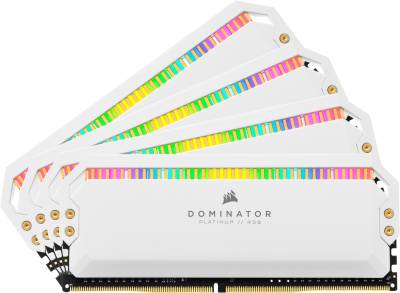 Corsair Cmt32gx4m4c3200c16w / Cmt32gx4m4z3200c16w / Cmt32gx4m4e3200c16w Dominator Platinum Rgb ( 12x Leds Per Module ) - White Heatsink With Dhx Technology + Dhx Pro / Corsair Link With 8-Layer Pcb 8gb X 4 Kit Ddr4-3200 ( Pc4-25600) Cl16 1.35v - 28