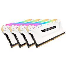 Corsair Cmw32gx4m4c3600c18w Vengeance Rgb Pro ( Dynamic Multi-Zone Rgb With 10 Leds Per Module ) - White Heatsink 8gbx 4 Kit - 8-Layer Pcb Support Intel Xmp ( Extreme Memory Profiles ) Ddr4-3600 ( Pc4-28800) Cl18 1.35v - 288pin - Lifetime Warranty