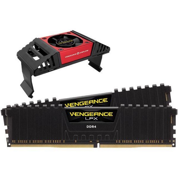 Corsair Cmk16gx4m2k4266c19 Vengeance Lpx With Black Low-Profile Heatsink + Vengence Airflow Memory Cooler With 8-Layer Pcb 8gb X 2 Kit - Support Intel Xmp ( Extreme Memory Profiles ) Ddr4-4266 ( Pc4-34100) Cl19 1.35v - 288pin - Lifetime Warranty