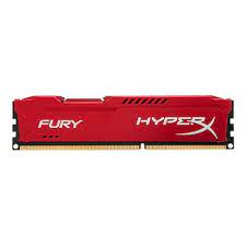 Kingston Hyper-X Fury Hx318c10fr/4 / Fury Beast Kf318c10br/4 With Asymmetrical Red Heatsink 4gb Ddr3-1866 Cl10 1.5v - 240pin - Lifetime Warranty