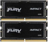 Kingston Kf548s38ibk2-64 Ddr5 Nb So-Dimm Fury Impact Ddr5-4800 32gb X2 Kit Dual Rank X8 Cl38 - 262pin Built-In Ecc 1.1v - Lifetime Warranty - Retail Pack