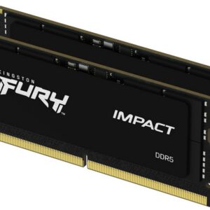 Kingston Kf556s40ibk2-64 Ddr5 Nb So-Dimm Fury Impact Ddr5-5600 32gb X2 Kit Dual Rank X8 Cl40 - 262pin Built-In Ecc 1.1v - Lifetime Warranty - Retail Pack