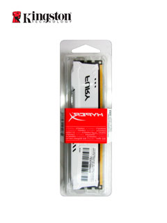 Kingston Hyper-X Fury Hx316c10fw/8 With Asymmetrical White Heatsink 8gb Ddr3-1600 Cl10 1.5v - 240pin - Lifetime Warranty
