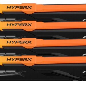 Kingston Hyper-X Rgb Fury Hx430c15fb3ak4/64 / Rgb Fury Beast Kf430c15bb1ak4/64 With Heatsink Ddr4-3000 ( Pc4-24000) Cl15 16gb X4 Kit - Support Intel Xmp ( Extreme Memory Profiles ) 1.35 - 288pin - Lifetime Warranty