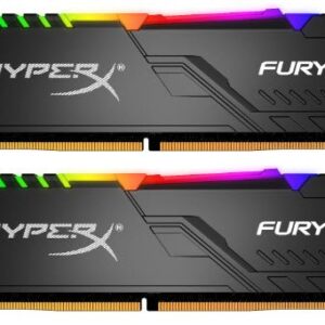 Kingston Hyper-X Rgb Fury Hx436c18fb4k2/32 / Rgb Fury Beast Kf436c18bbak2/32 Ddr4-3600 ( Pc4-28800) With Asymmetrical Heatsink Cl18 16gb X 2 Kit - Support Intel Xmp ( Extreme Memory Profiles ) 1.35 - 288pin - Lifetime Warranty