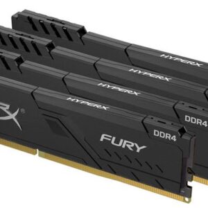 Kingston Hx424c15fb3k4/128 Ddr4-2400 ( Pc4-19200) Hyper-X Fury With Black Asymmetrical Heatsink Cl15 32gb X 4 Kit - Support Intel Xmp ( Extreme Memory Profiles ) 1.2v - 288pin - Lifetime Warranty