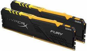 Kingston Hx424c15fb3ak2/64 Ddr4-2400 ( Pc4-19200) Hyper-X Rgb Fury With Heatsink Cl15 32gb X 2 Kit - Support Intel Xmp ( Extreme Memory Profiles ) 1.2v - 288pin - Lifetime Warranty