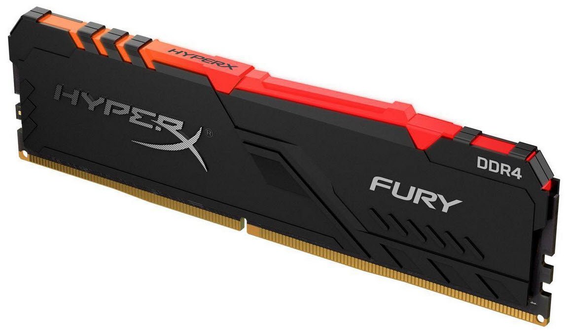 Kingston Hyper-X Rgb Fury Hx432c16fb3a/32 / Rgb Fury Beast Kf432c16bba/32 Ddr4-3200 ( Pc4-25600) With Asymmetrical Heatsink Cl16 32gb - Support Intel Xmp ( Extreme Memory Profiles ) 1.35v - 288pin - Lifetime Warranty